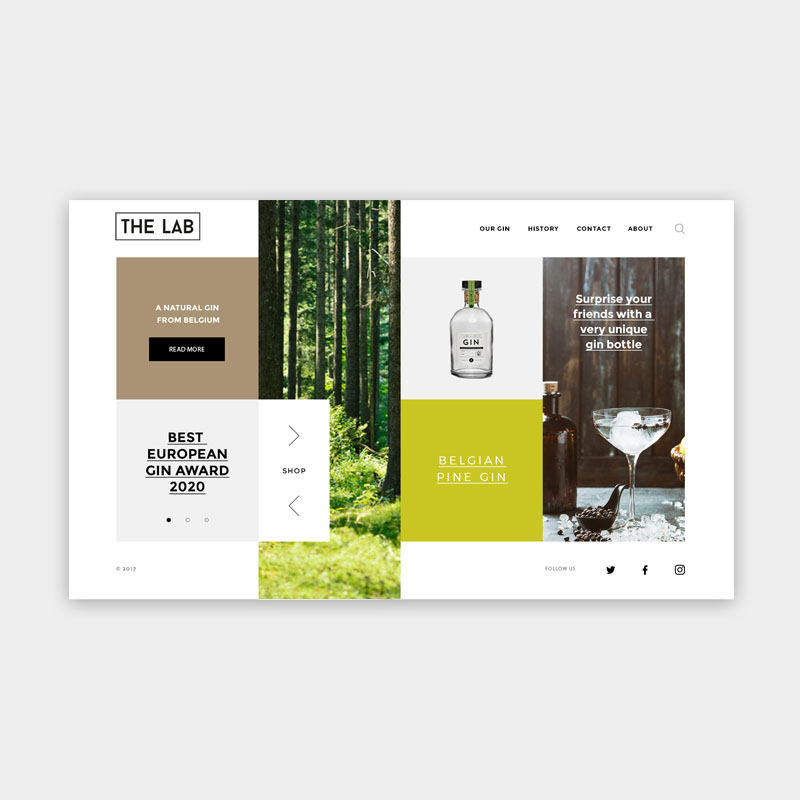 website mockup