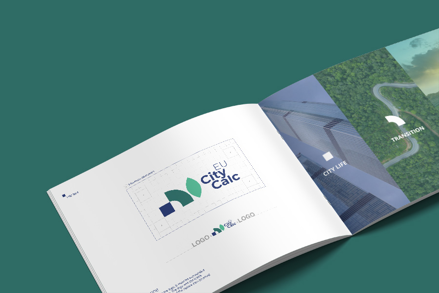 EUcity Brochure brand book Mockup